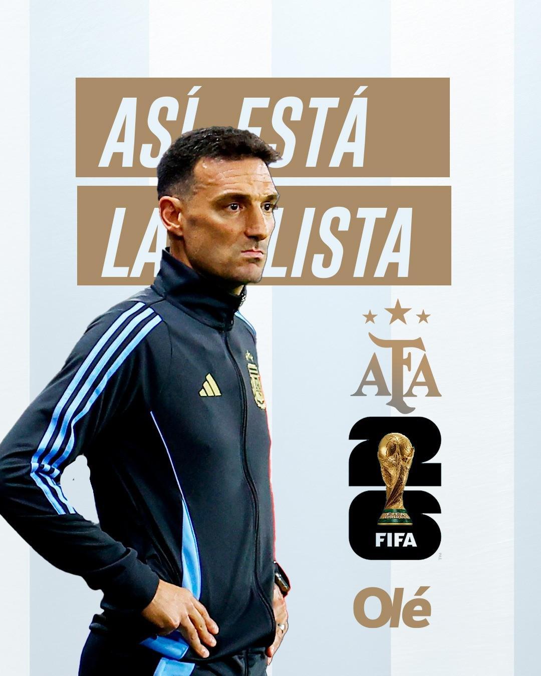 世界杯直播app下载官网最新版-奥莱报分析阿根廷世界杯名单：梅西、劳塔罗等15人铁定入选